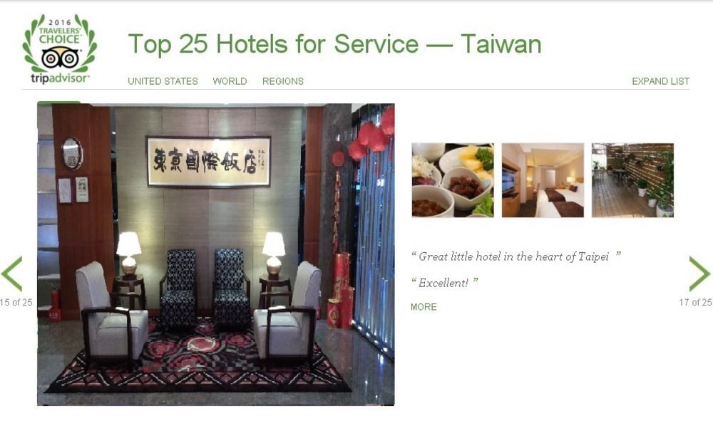 Tokyo International Hotel Taipei Dış mekan fotoğraf